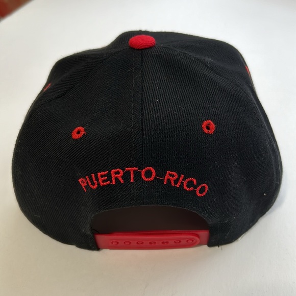 New League Men’s Hat SnapBack adjustable Red Black One size - Picture 3 of 7